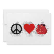 Peace Love Box Emblem Custom Invite