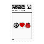 Peace Love Box Emblem postage