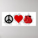 Peace Love Box Emblem posters