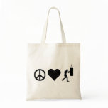 Peace Love Boxing Canvas Bags
