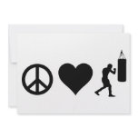 Peace Love Boxing invitations