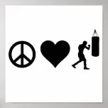 Peace Love Boxing posters