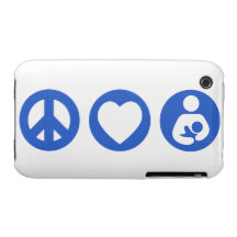 Peace Love Breastfeeding iPhone 3 Case-Mate Cases