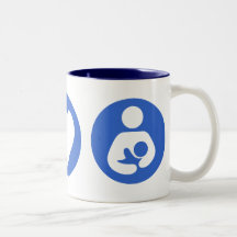 Peace Love Breastfeeding Coffee Mugs