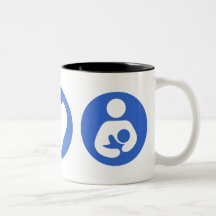 Peace Love Breastfeeding Coffee Mugs