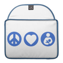 Peace Love Breastfeeding Sleeve For MacBook Pro