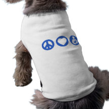 Peace Love Breastfeeding Pet Tshirt
