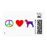 Peace Love Brittany Spaniels postage