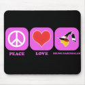 Peace Love Brunei Darussalam mousepads by coolcountry Peace Love Brunei Darussalam mousepads
