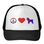 Peace Love Brussels Griffons Mesh Hat
