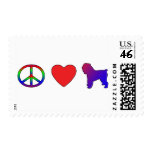 Peace Love Brussels Griffons Postage Stamps