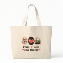 Peace Love Bull Market Tote Bag
