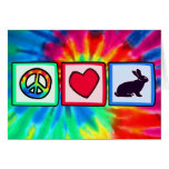 Peace, Love, Bunnies Card
