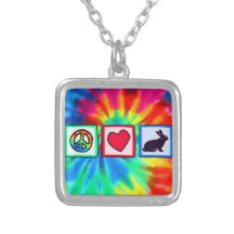 Peace, Love, Bunnies Custom Jewelry