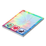 Peace, Love, Bunnies Memo Note Pad