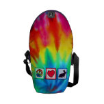 Peace, Love, Bunnies Messenger Bag