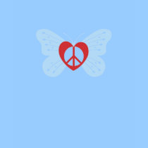 peace love butterfly tank t-shirts