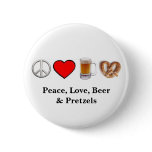 Peace, Love... Button