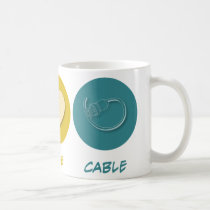 Peace Love Cable mugs