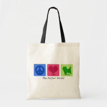 Peace Love Cairn Tote Bags