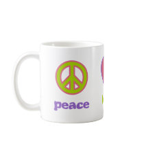 Peace, Love & Calculus mugs