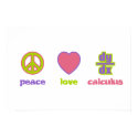 Peace, Love & Calculus Prints & Posters by Sporkbender Peace, Love & Calculus Prints & Posters