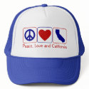 Peace Love California hats by PeaceLoveAnd Peace Love California hats