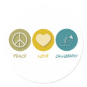 Peace Love Calligraphy stickers by 1000suns Peace Love Calligraphy stickers