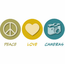 Peace Love Cameras photo sculptures by 1000suns Peace Love Cameras photo sculptures