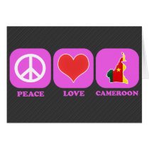 Peace Love Cameroon cards by coolcountry Peace Love Cameroon cards