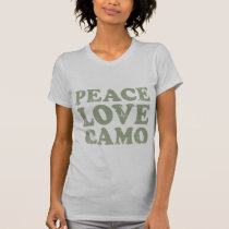 Peace Love Camo T-shirts