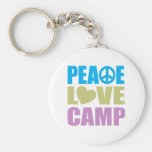 Peace Love Camp Keychain