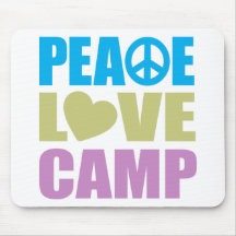 Peace Love Camp Mouse Pads