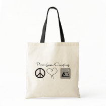 Peace. Love. Camping. bags by whupsadaisy Peace. Love. Camping. bags