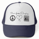 Peace. Love. Camping. hats by whupsadaisy Peace. Love. Camping. hats