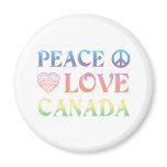 Peace Love Canada Magnet