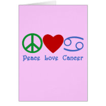 Peace Love Cancer Zodiac Symbol cards by AstroBaby Peace Love Cancer Zodiac Symbol cards