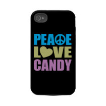 Peace Love Candy Tough Iphone 4 Cover