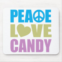 Peace Love Candy Mouse Pads