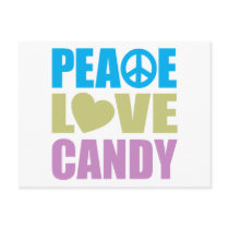 Peace Love Candy Postcards