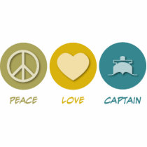 Peace Love Captain photo sculptures