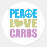 Peace Love Carbs Sticker