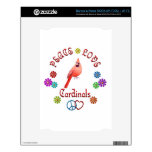 Peace Love CARDINALS Skins For The NOOK