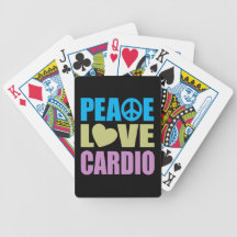 Peace Love Cardio Bicycle Card Decks