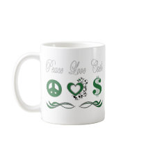 Peace Love Cash mugs