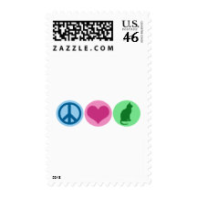 Peace Love Cats Postage