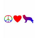 Peace Love Cavalier King Charles Spaniels T-Shirt