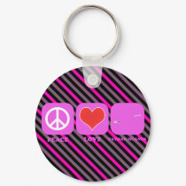 Peace Love Cayman Islands keychains