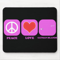 Peace Love Cayman Islands mousepads by coolcountry Peace Love Cayman Islands mousepads