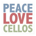 Peace Love Cellos posters by TeeShirtsTShirts Peace Love Cellos posters